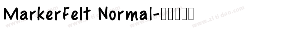 MarkerFelt Normal字体转换